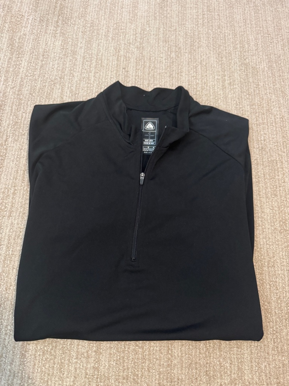 Nike ACG Mens L Black Alpha Project Quarter Zip Short Sleeve Vintage Polyester